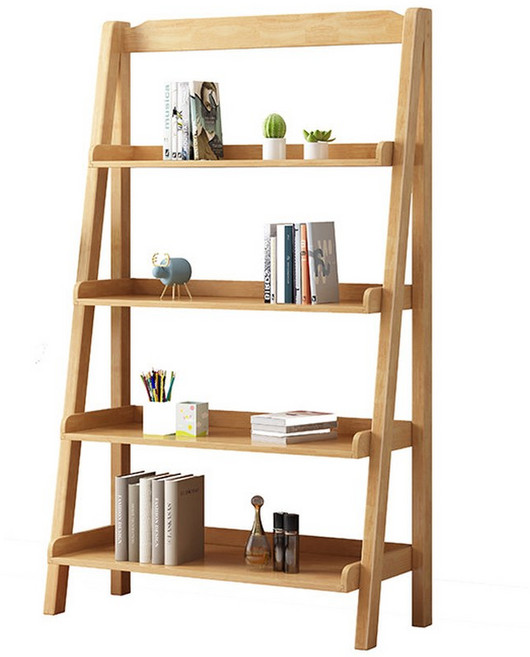 계단식 사다리형 선반 수납장 진열장 다용도 원목 장식장, 원목(폭78x깊이36x높이140cm)
