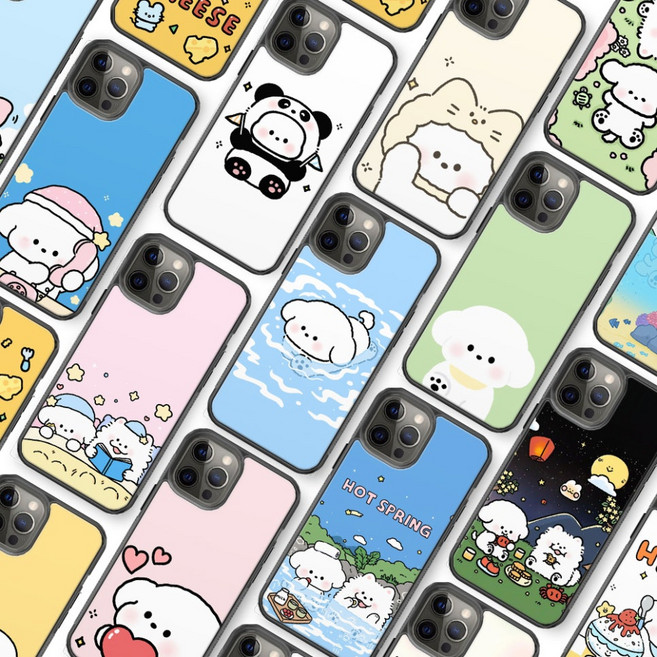 강아지 푸들 케이스 AT-M130 AT-M150 마이브키즈폰 포켓몬에디션2 3 시나모롤폰 잼폰2 잼폰3