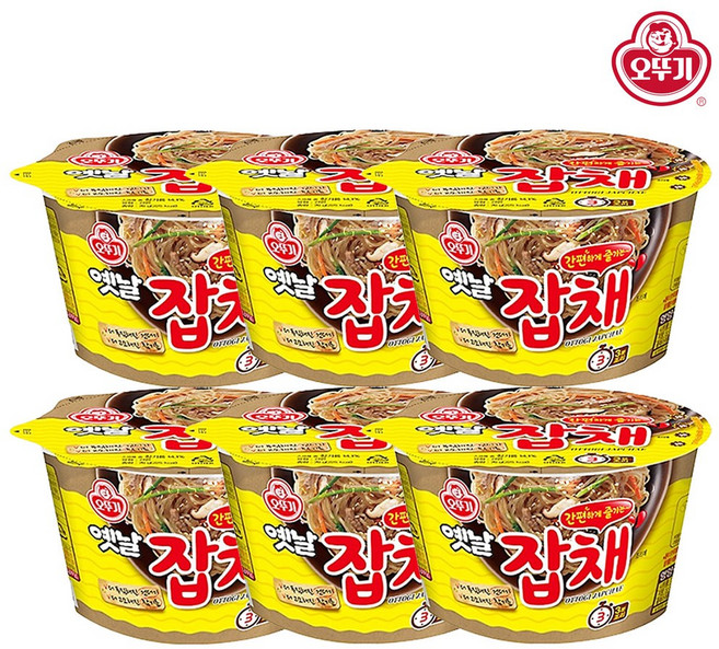 오뚜기 옛날 잡채 용기 74.5g, 6개