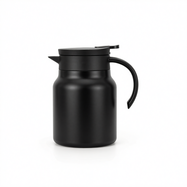 HYPXL 316不鏽鋼泡茶壺, 啞光黑, 1個, 800ml