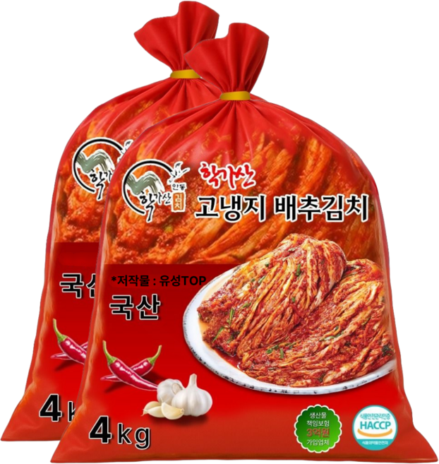 유성TOP 안동 학가산 포기 갓담은 생김치 가정용 국내산 당일발송 l 아이스박스포함, 8kg, 1개