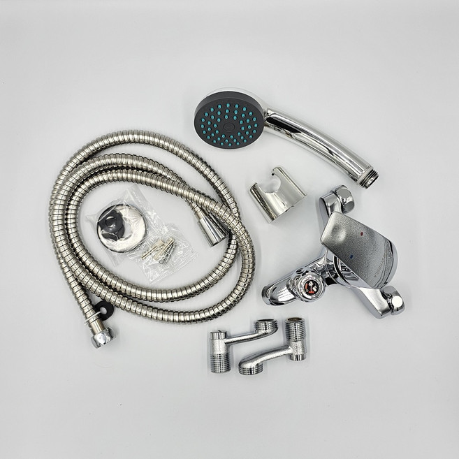 국산 벽붙이 샤워 수전세트 에스와이 SYK-102 욕실 욕실용품 욕조 화장실, 1개