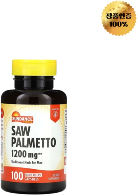 선댄스비타민 쏘팔메토 1 200mg 빠른 방출 캡슐 100정, 1개 - 쿠팡