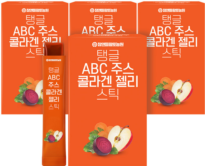 참앤들황토농원 저분자 ABC주스 콜라겐젤리 스틱 15포, 4개, 20g