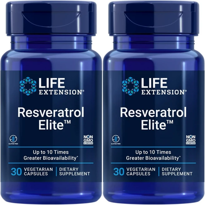 라이프익스텐션 레스베라트롤 엘리트, 30정, 2개 - 쿠팡
