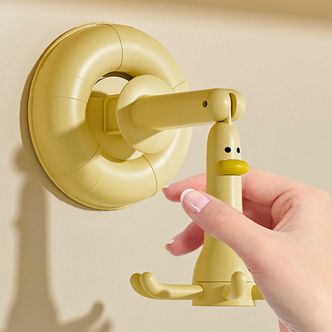 무타공 회전 주방조리도구걸이 정리대 정리 국자걸이 행주 싱크대 거치대 360도, 1개, 회전 주방 걸이 옐로우