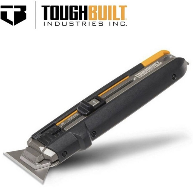 TOUGHBUILT 多功能變形美工刀, 1個, 2合1美工刀+5片刀刃/卡