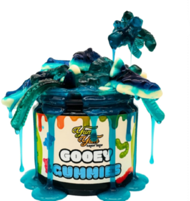 꾸덕한 젤리 사워 블루라즈베리 구이구미 Sour Gooey Gummies Sour Blue Raspberry Candy, 311g, 1개