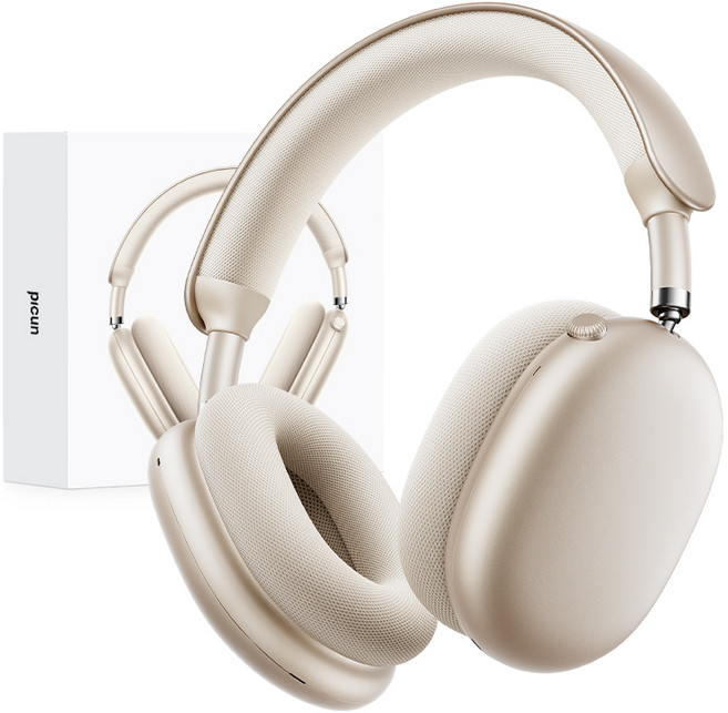 Picun 노이즈 캔슬링 공간 오디오 유무선 겸용 블루투스 헤드셋 F8pro, 카키
