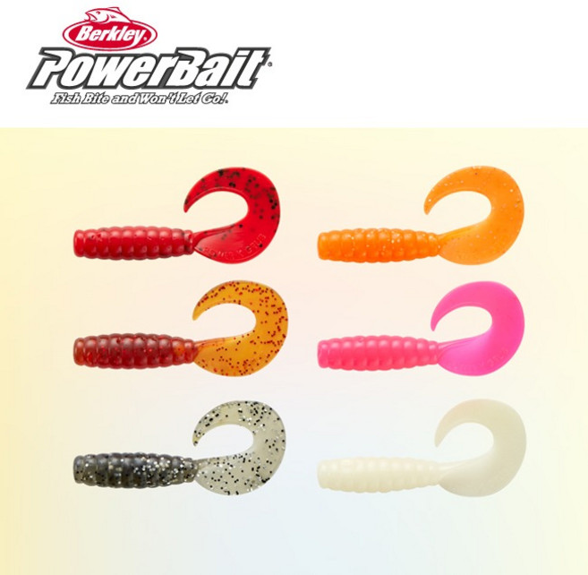 버클리 파워 K 그럽웜 4cm 1.65인치 테일웜 농어 우럭 광어 농캐 루어 바다 낚시 미끼 글럽웜 지그헤드 웜, 1.65파워K 오렌지OR