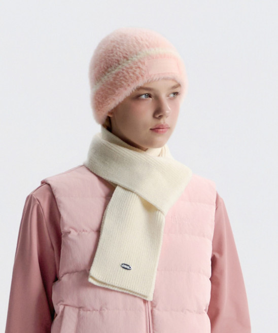 내셔널지오그래픽 NATIONALGEOGRAPHIC N253AMS550 코지 니트 머플러 IVORY