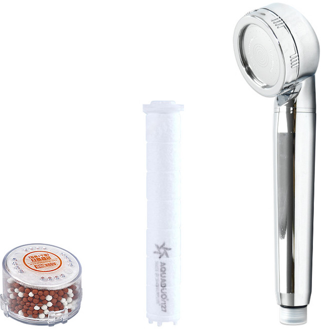 SF-300A(크롬) 샤워플러스 스킨케어 정수샤워기(필터포함), 크롬, 1개