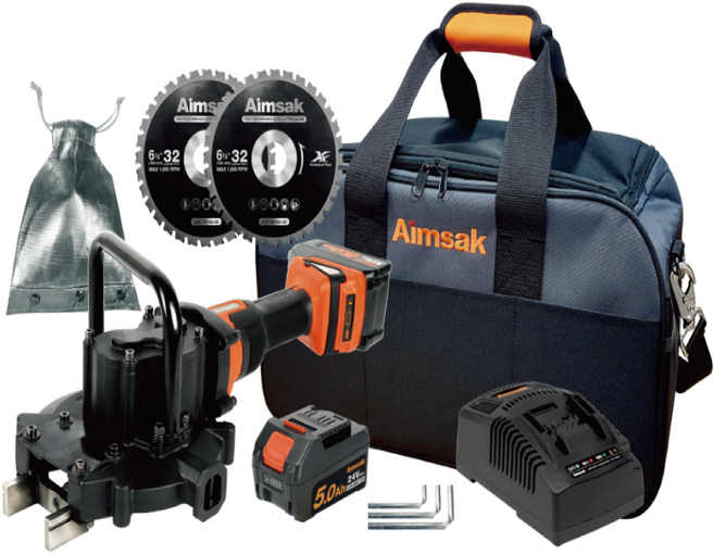 아임삭 충전 철근컷터 BL22SC90/905 24V MAX 5.0Ah 배터리 2개 풀세트 철근 절단 커터, 1세트