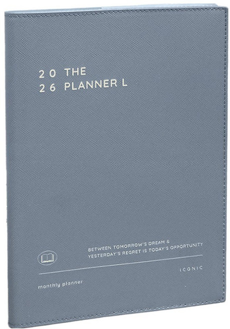 아이코닉 2026 더 플래너 L 먼슬리 다이어리 스케줄러, 03 INDI BLUE, 1개