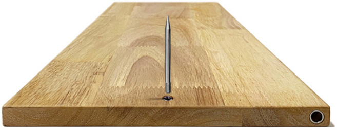 175mm/12T 고무나무 장어 도마 송곳 세트, 1개