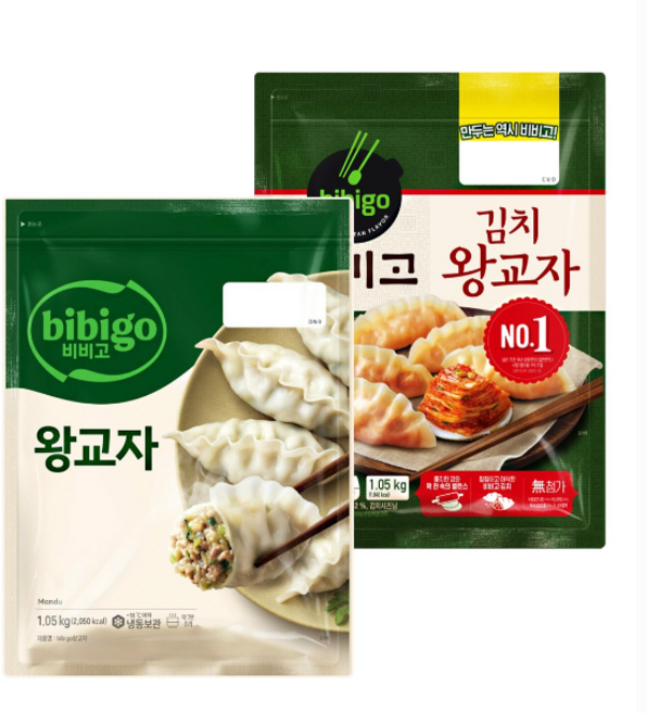 비비고 왕교자1.05kgx1+김치왕교자1.05kgX1, 1.05kg, 2세트