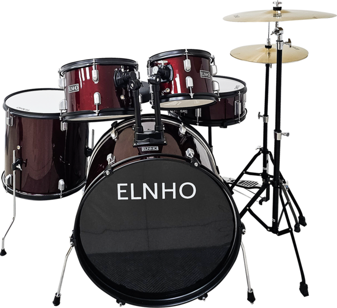 엘노 고품질 5구 7구 드럼풀세트 전문가용 의자+스틱 무료증정, 5구드럼HE225-P11