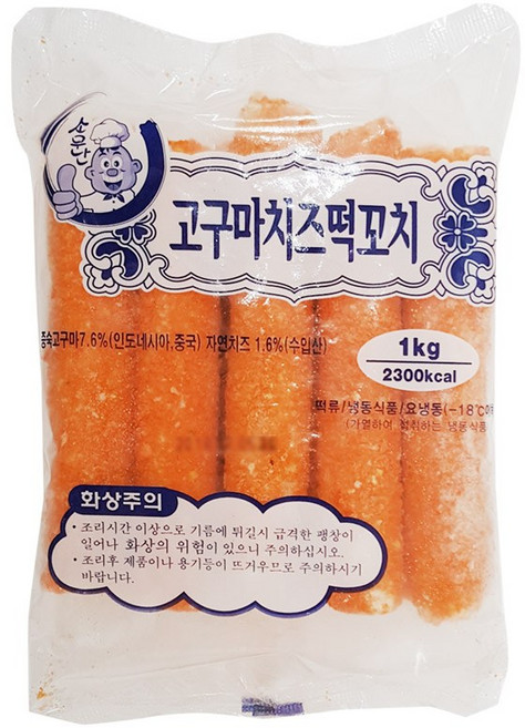 금호 고구마치즈떡꼬치17cm(100gx10개입)1kg, 100g, 10개
