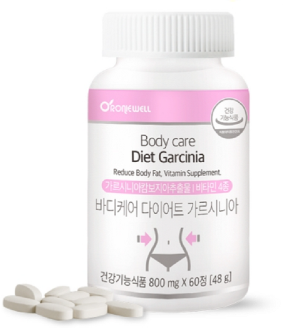 가르시니아 체지방분해 내장지방 체지방 약1달분 분해제, 2박스, 60정