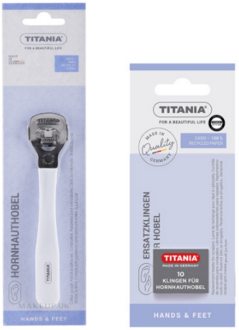 티타니아 콘커터 발 각질 제거 + 교체형 날 10p 세트, 1세트, 1개입