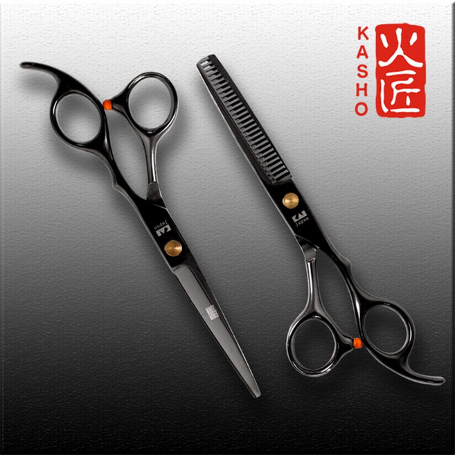 카쇼 고급 미용가위 숱가위 틴닝, 온채널_카쇼 헤어컷가위, 1개