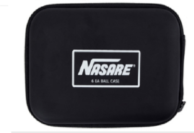 나사레 탁구공케이스 6구 볼케이스 블랙, 1개