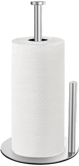 마크디 스테인리스 키친타올 걸이 홀더 스탠드, 1개, 실버