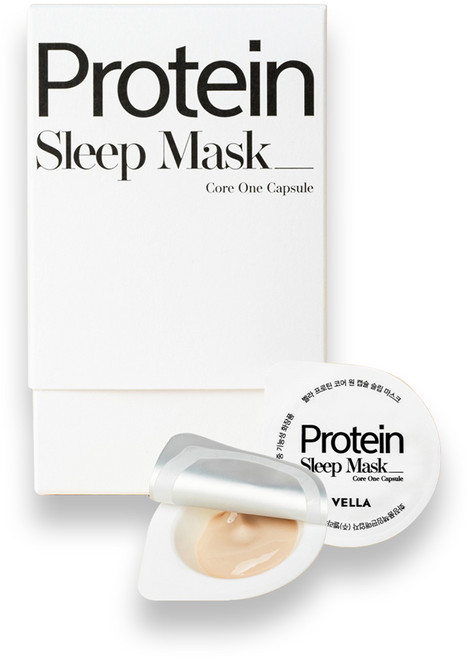 VELLA 蛋白質睡眠面膜 膠囊面膜 滋養保濕 提升彈性, 1組, 30入
