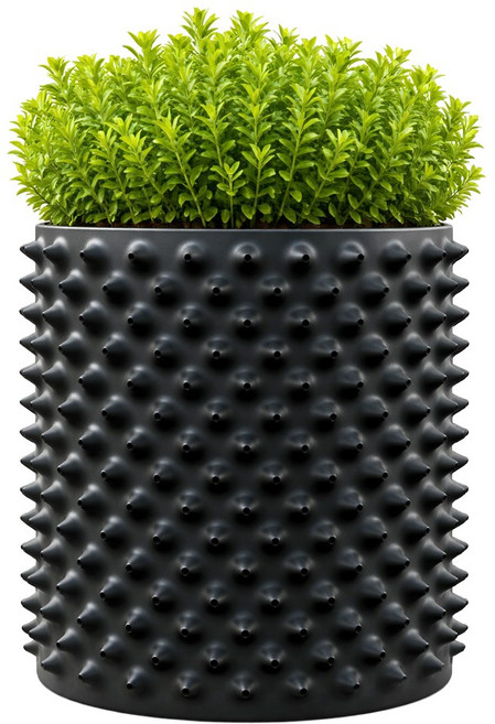아띠꼴로 숨쉬는 블루베리 대형 화분 텃밭 계란판 슬릿 과습방지 화분, 1개, 블랙