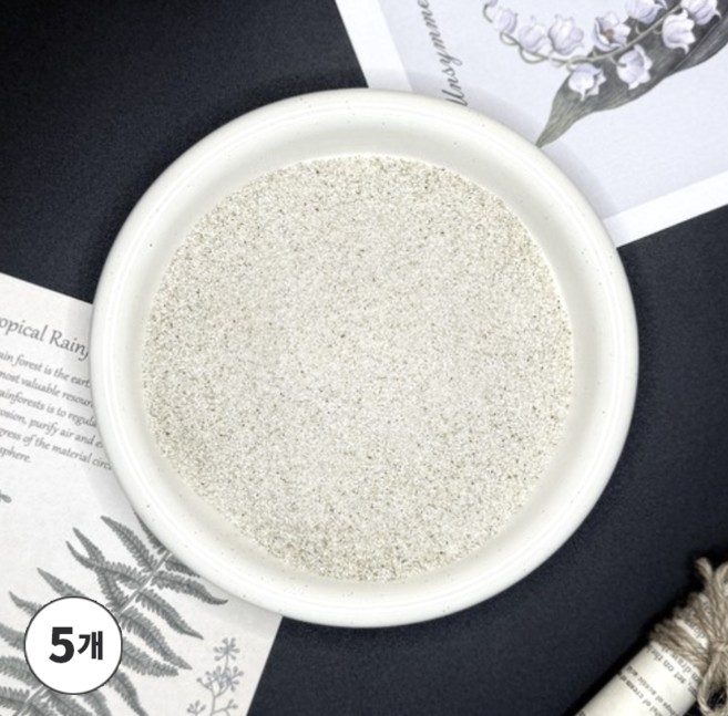 고급모래 프리미엄 규사 소포장, 5개, 규사6호 1kg