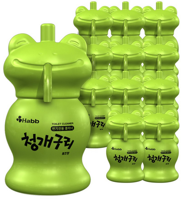 하비비 청개구리 자동 변기세정제, 120ml, 12개