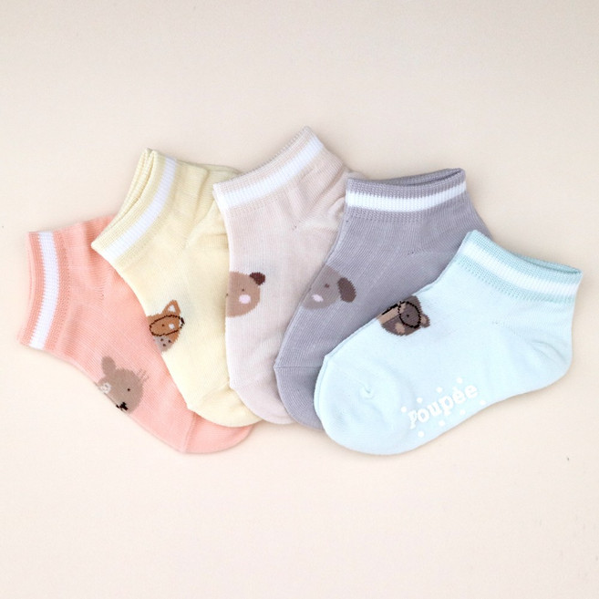 신꼬 아동양말 Z파크 스니커즈 (5켤레 세트)