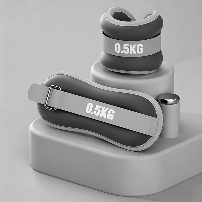 샌드백 각반 운동 달리기 훈련 댄스 손목 발목 웨이트 샌드백 2p 세트 인어미남, 0.5kg, 블랙