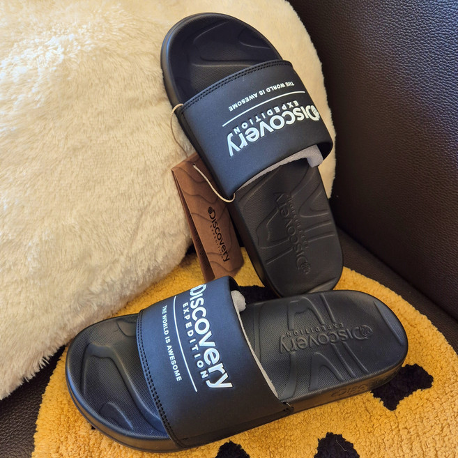 [국내매장정품] 디스커버리 슬리퍼 샌드라인 블랙