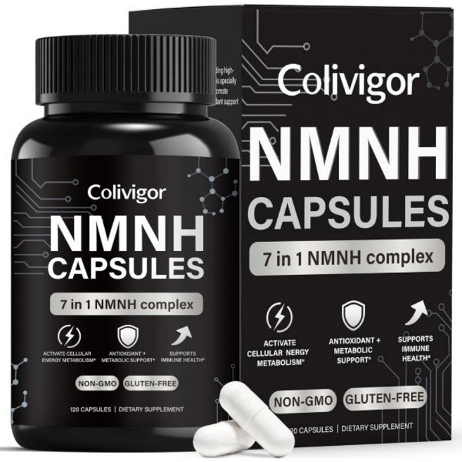Liposomal NMNH 1000mg 120 Capsules NMN Alternative Supplement Boost NAD Level with Resveratrol, Liposomal NMNH 1000mg, 120 Cap