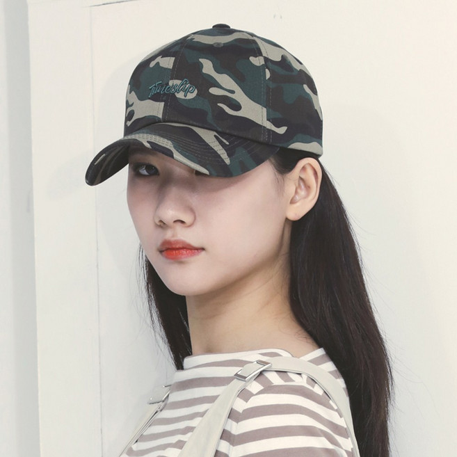 타임슬립 볼캡 밀리터리 카모 남여공용 커플 볼캡