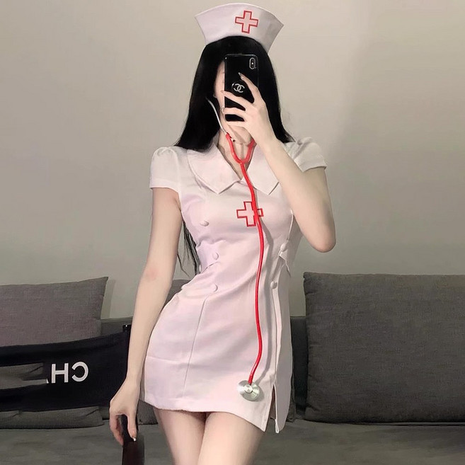 더바몰 간호사 코스튬 할로윈 코스프레 메디컬 할로윈의상