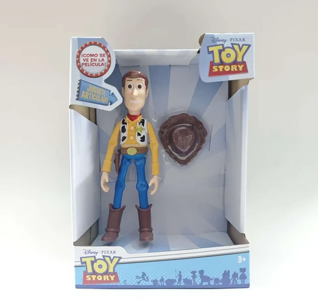 카툰 토이 스토리 3 버즈 라이트이어 우디 애니메이션 피규어 데스크탑 장난감 모델 장식 어린이 인형 수집, 01 B