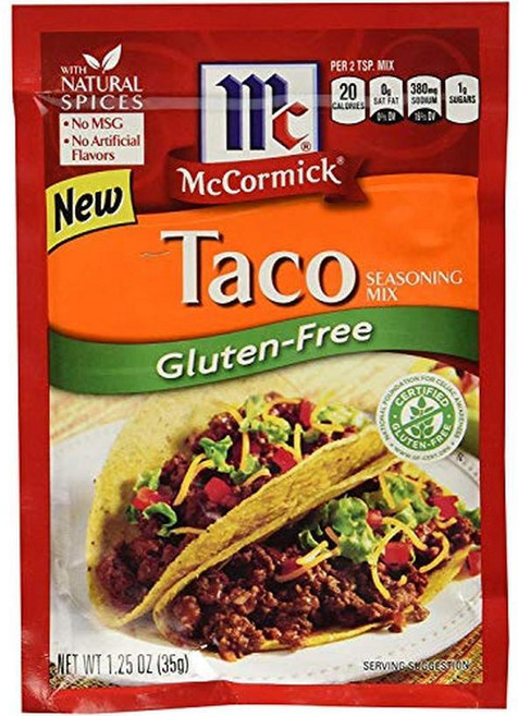 Mccormick 맥코믹 시즈닝 믹스 글루텐 프리 타코 35.4g 3개 팩, 1개