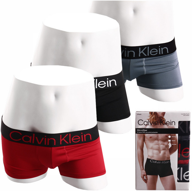 캘빈클라인 언더웨어 CK 팬티 남자 드로즈 속옷 3장세트 12종