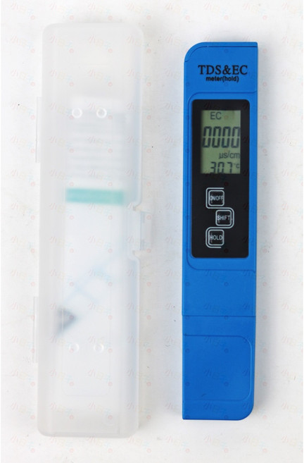 三合一 TDS EC電導度 溫度 水質檢測筆, 1個, 藍色款 - PP盒, 藍色款