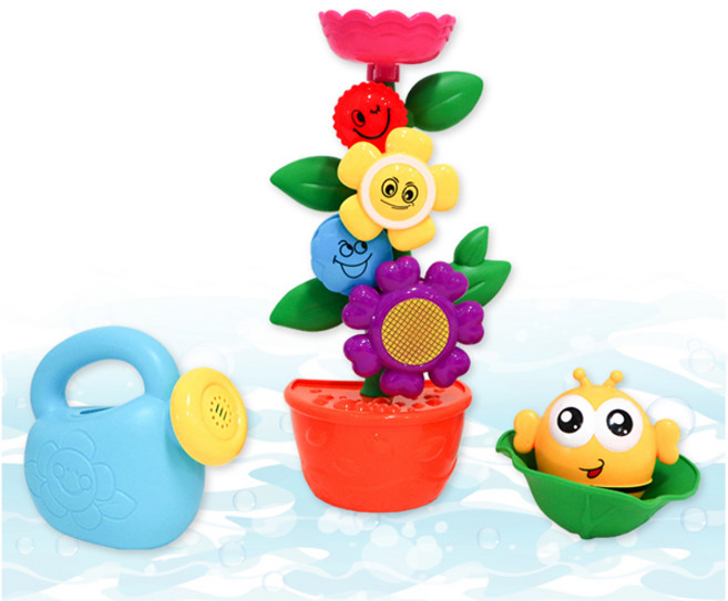 아이넷 뱅글뱅글 꽃분수 아기 유아 물놀이 목욕놀이 장난감, 1개