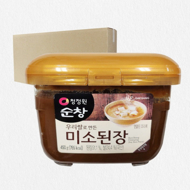 [로지프로] 순창 우리쌀 미소된장 450g 12개입 (1박스) 청국장 된장양념 된장국