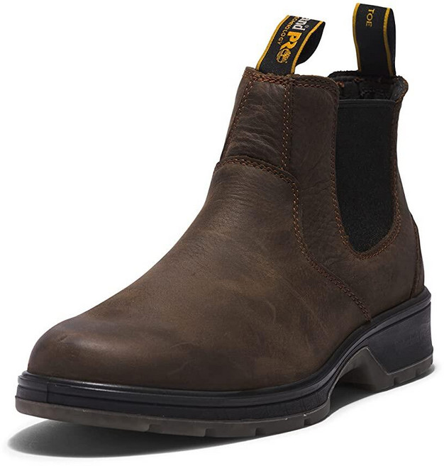 Timberland PRO 남성용 Nashoba 소프트 토 첼시 부츠 스타우트 브라운 V1 14 와이드
