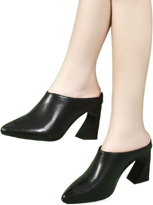 셀럽당 반 슬리퍼 여 봄여름 패션 스틸레토 힐M1084