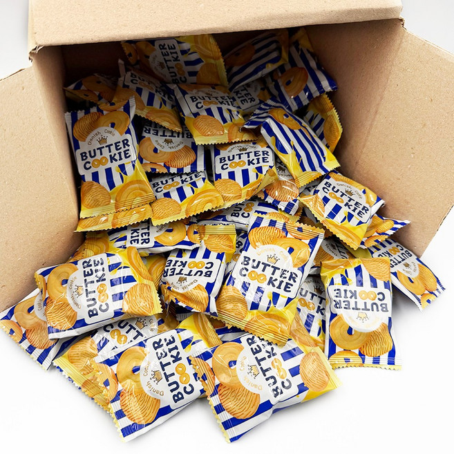 데니쉬 버터쿠키 대용량 낱개포장 과자 100개