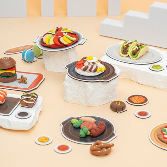 클레이 세계 음식 자석, 한국, 1개