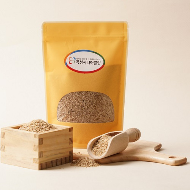 곡성시니어클럽 직접 생산한 100% 곡성군 22년산 참깨 (300g/500g), 300g, 1개