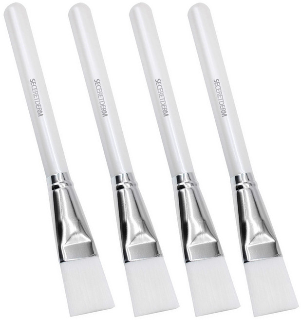 발롱뷰티 피부미용 팩붓 일반팩붓 고급팩붓 피부관리시험팩붓, 1개, 화이트팩붓 4개