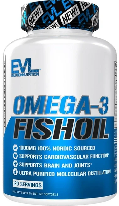 EVL 에볼루션 뉴트리션 오메가3 피쉬 오일 소프트젤 120개, 1개, 120정 - 쿠팡